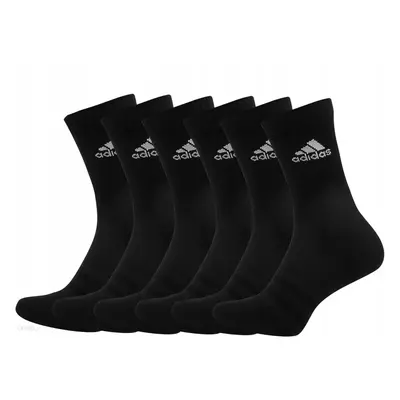 Ponožky ADIDAS CUSH CRW 6PP BLACK BLACK BLACK BL