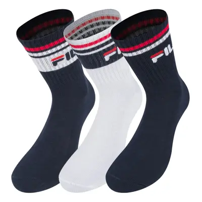 Chlapecké ponožky do inline bruslí FILA BOYS-F6114N SOCKS 3-PACK-754 RED WHITE NAVY