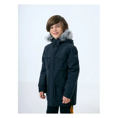 Chlapecká bunda 4F JUNIOR BOYS JACKET JKUM001-20S-DEEP BLACK