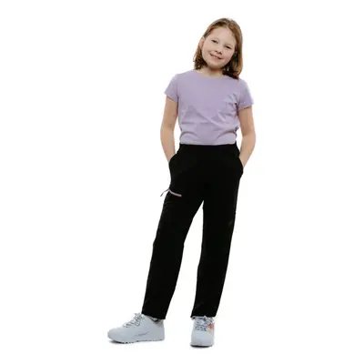 Dívčí turistické kalhoty 4F JUNIOR TROUSERS FNK F097-20S-DEEP BLACK