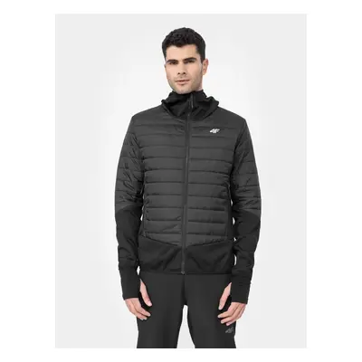 Pánská turistická bunda 4F HYBRID MENS JACKET KUMH060-20S-DEEP BLACK