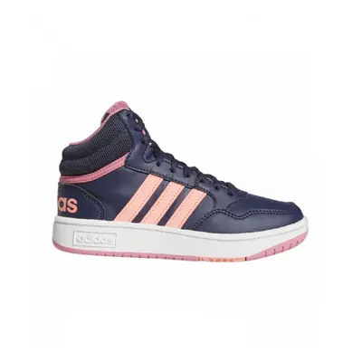 Dívčí rekreační obuv ADIDAS Hoops Mid 3.0 shadow navy acid red rose tone