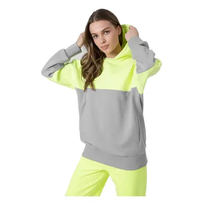 Dámská mikina s kapucí 4F WOMENS SWEATSHIRT BLD024-45S-CANARY GREEN