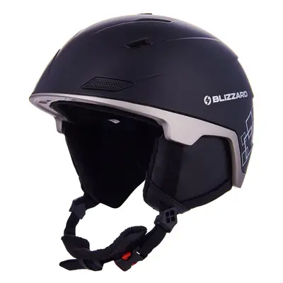 Lyžařská přilba BLIZZARD Double ski helmet, black matt gun metal silver squares