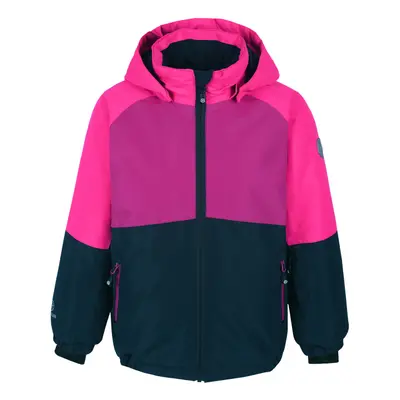 Dívčí lyžařská bunda COLOR KIDS Ski jacket colorblock AF10.000, festival fuchsia