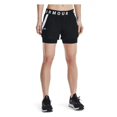 Dámské tréninkové kraťasy UNDER ARMOUR Play Up 2-in-1 Shorts-BLK 001