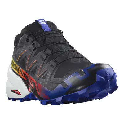 Pánská běžecká trailová obuv SALOMON Speedcross 6 GTX Blue Fire black surf the web safety yellow