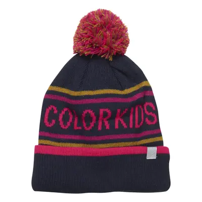 Juniorská zimní čepice COLOR KIDS Hat logo CK, pink glo