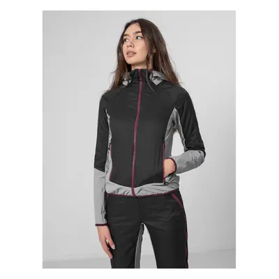 Dámská bunda na skialp 4F HYBRID WOMENS JACKET KUDH061-22S-ANTHRACITE