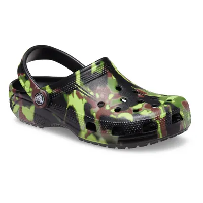 Kroksy (rekreační obuv) CROCS Classic Spray Camo Clog black