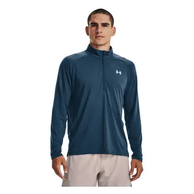 Pánská běžecká mikina s 1 2 zipem UNDER ARMOUR UA STREAKER HALF ZIP-BLU-1361474-437