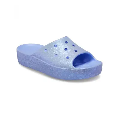 Dámské šlapky (plážová obuv) CROCS Classic Platform Glitter Slide W moon jelly