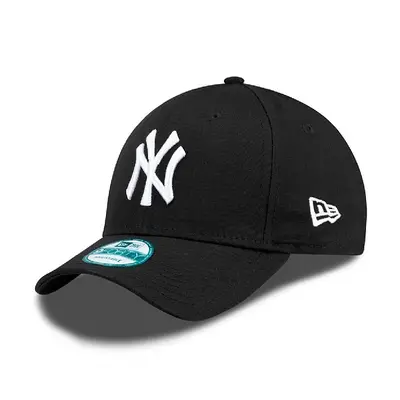 Kšiltovka NEW ERA 940 MBL BASIC NY Yankees Black White NOS