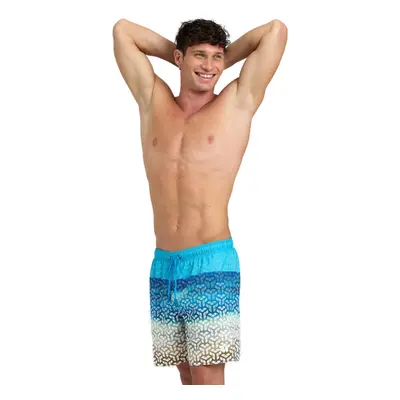 Pánské plavky ARENA MENS BEACH BOXER PLACED-800-sand&sea turquoise