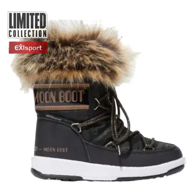 Dětské kotníkové zimní boty MOON BOOT Monaco Low WP Girl black copper