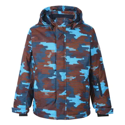 Chlapecká lyžařská bunda COLOR KIDS Ski jacket AOP, AF 10.000, blue