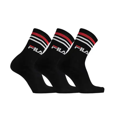 Ponožky FILA F9090 SOCKS LIFESTYLE PLAIN 3 PACK-200 BLACK