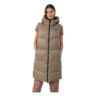 Dámská vesta 4F VEST-AW23TVESF074-82S-LIGHT BROWN