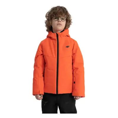 Chlapecká lyžařská bunda 4F JUNIOR TECHNICAL JACKET-JAW23TTJAM298-70S-ORANGE