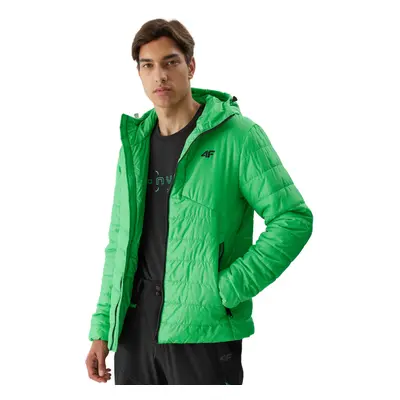 Pánská turistická bunda 4F DOWN JACKET-AW23TDJAM245-42S-LIGHT GREEN