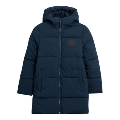 Chlapecká bunda 4F JUNIOR DOWN JACKET-JAW23TDJAM275-31S-NAVY