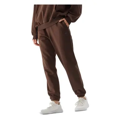 Dámské tepláky 4F TROUSERS-AW23TTROF455-81S-BROWN