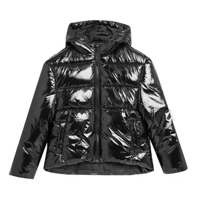 Dívčí bunda 4F JUNIOR DOWN JACKET-JAW23TDJAF267-21S-BLACK