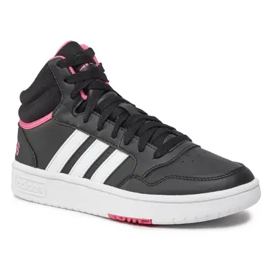 Dámská rekreační obuv ADIDAS Hoops 3.0 Mid core black cloud white pink fusion