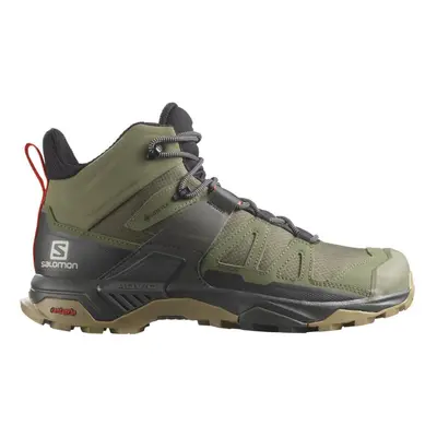 Pánská kotníková turistická obuv SALOMON X Ultra 4 Mid GTX deep lichen green peat kelp