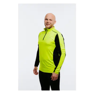 Pánské zateplené triko s dlouhým rukávem AUTHORITY DRY ZIP III neon green