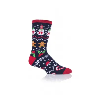 Pánské ponožky HEAT HOLDERS 1 PACK-MENS 1 PR LITE CHRISTMAS SOCKS 4-8 FESTIVE FUN-FESTIV