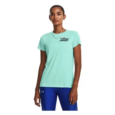 Dámské tréninkové triko s krátkým rukávem UNDER ARMOUR Tech Twist Graphic SS-BLU