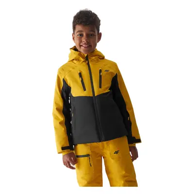 Chlapecká lyžařská bunda 4F JUNIOR TECHNICAL JACKET-JAW23TTJAM300-71S-YELLOW