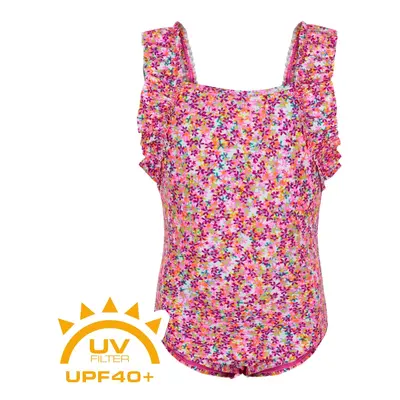 Dívčí plavky COLOR KIDS Swimsuit w. frills-sugar pink