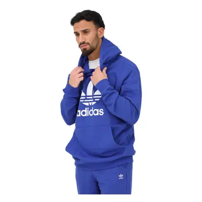 Pánská mikina s kapucí ADIDAS ORIGINALS TREFOIL HOODY-Blue