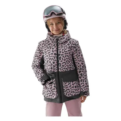 Dívčí lyžařská bunda 4F JUNIOR TECHNICAL JACKET-JAW23TTJAF357-90A-MULTICOLOUR ALLOVER