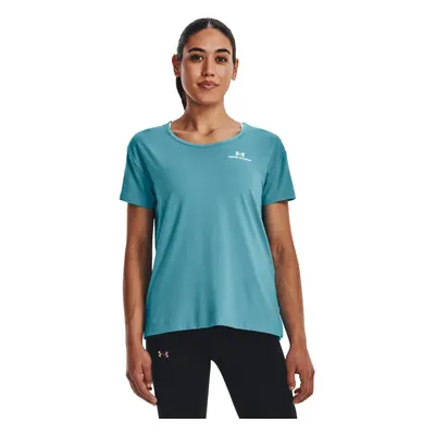 Dámské tréninkové triko s krátkým rukávem UNDER ARMOUR UA Rush Energy SS-BLU-GHL