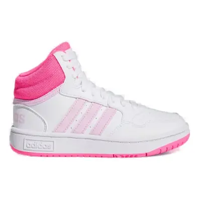 Dívčí rekreační obuv ADIDAS Hoops 3.0 Mid K cloud white orchid fusion lucid pink