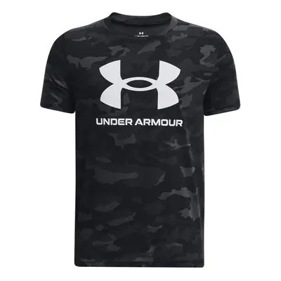 Chlapecké tričko s krátkým rukávem UNDER ARMOUR UA SPORSTYLE LOGO AOP SS-BLK