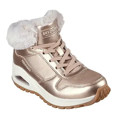 Dámské kotníkové zimní boty SKECHERS Uno Rugged Cool Nova rose gold