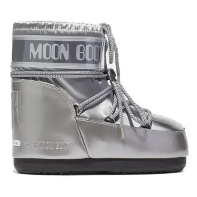 Dámské nízké zimní boty MOON BOOT Icon Low Glance silver