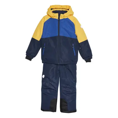 Chlapčenský set lyžiarskej bundy s nohavicami COLOR KIDS Ski Set - Colorblock, total eclipse