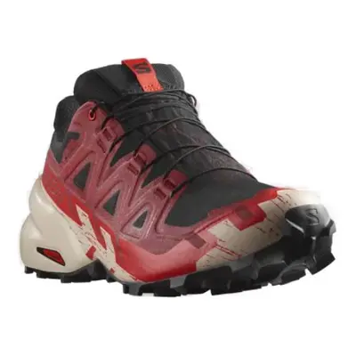 Pánská běžecká trailová obuv SALOMON Speedcross 6 GTX black red dalhia poppy red