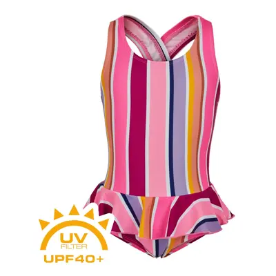 Dívčí plavky COLOR KIDS Swimsuit w. skirt-cotton candy