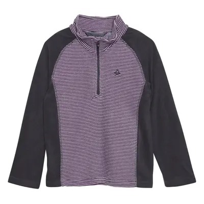 Dívčí lyžařská flísová mikina COLOR KIDS Fleece Pulli - Striped, violet tulle