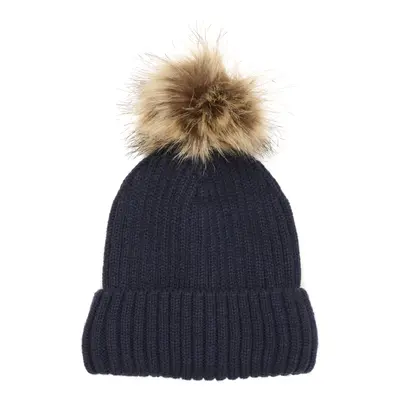 Dětská zimní čepice COLOR KIDS Hat W. Detachable Fake Fur, total eclipse 741225.7850