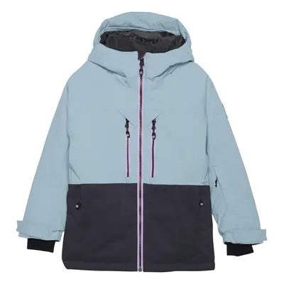 Dívčí lyžařská bunda COLOR KIDS Jr. Ski Jacket - Colorblock, stone blue