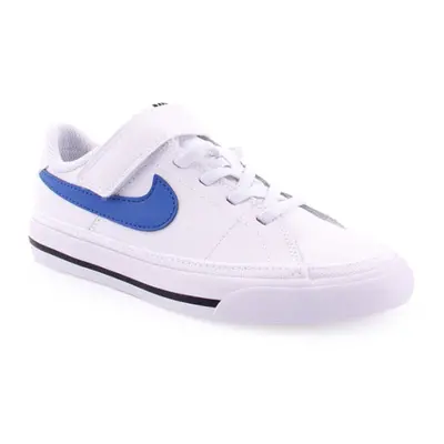 Chlapecká vycházková obuv NIKE Court Legacy white black game royal