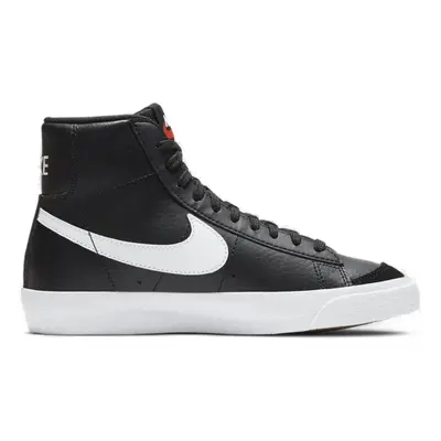 Juniorská vycházková obuv NIKE Blazer Mid 77 black white team orange