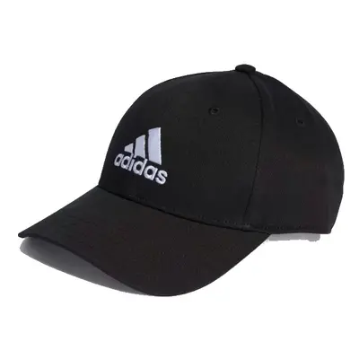 Dětská kšiltovka ADIDAS BBALL CAP COT BLACK WHITE Kids